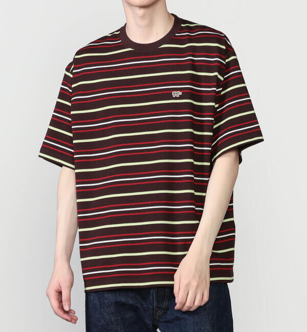  「SCYE BASICS |〈別注〉コットン 鹿の子ボーダーTシャツ MEN」|Tシャツ・カットソー|BROWN系1