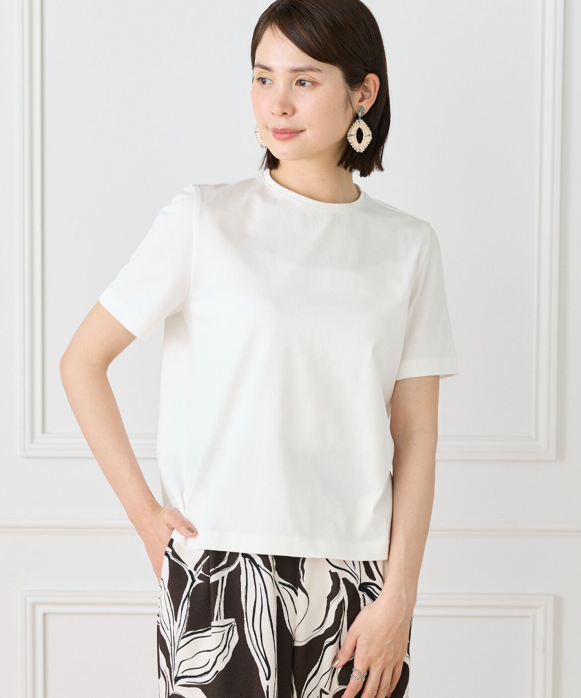 la veille by SUPERIOR CLOSET「シンプルTシャツ」|Tシャツ・カットソー|オフホワイト1
