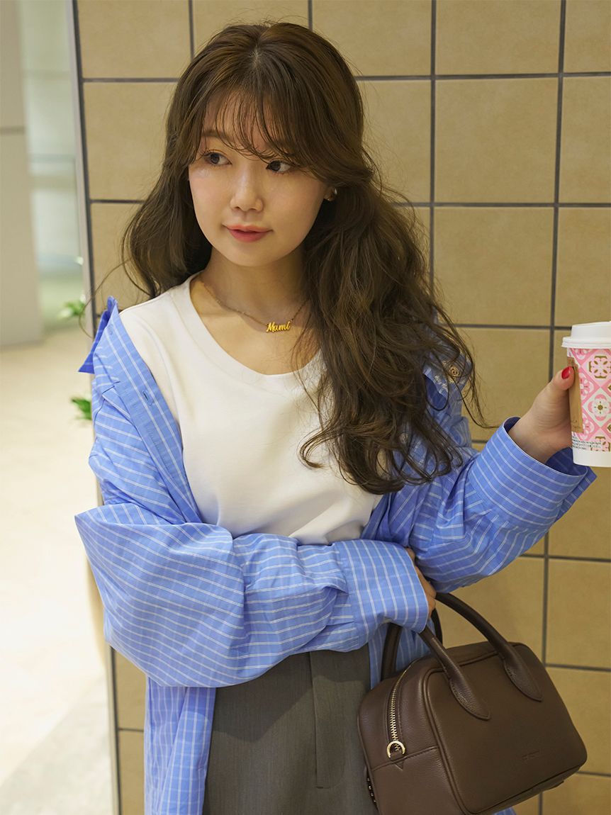 LILY BROWN Lingerie「骨格タイプ別カップインTシャツ【ストレート】（接触冷感）」|Tシャツ・カットソー|