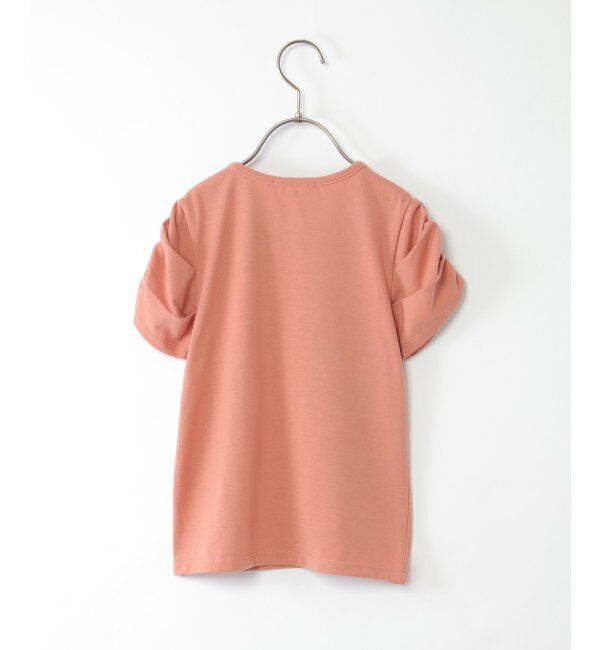 ikka kids「肩ギャザーフロッキーロゴTシャツ（120~160cm）」|Tシャツ・カットソー|