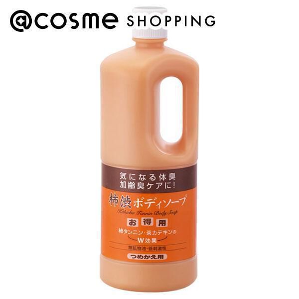  「旅美人 柿渋ボディソープつめかえ用 1000mL 詰替え (つめかえ用（1000ml）)」|ボディクレンジング|その他
