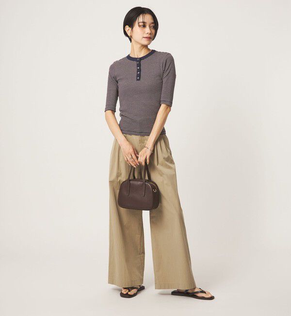 UNITED ARROWS green label relaxing「＜Robert P. Miller＞ヘンリーネック 5分袖 プルオーバー カットソー」|Tシャツ・カットソー|