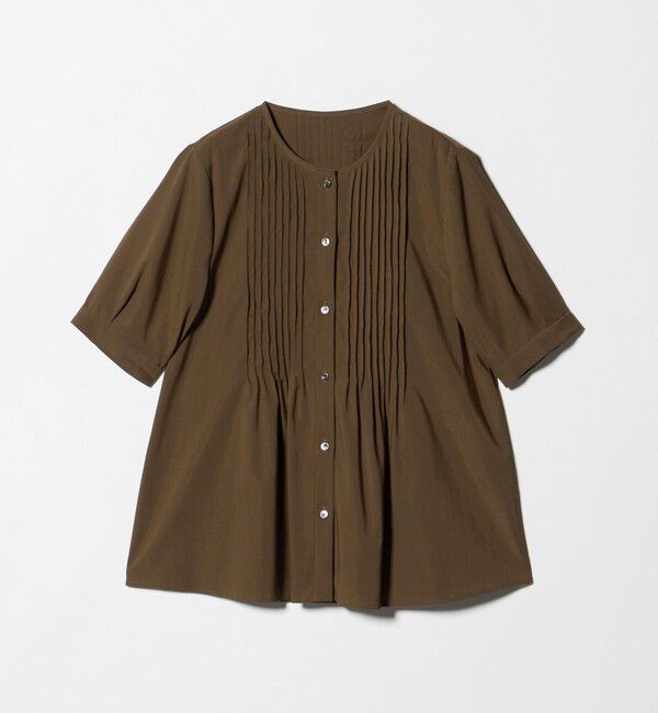 UNITED ARROWS green label relaxing「ピンタック 5分袖 ブラウス」|シャツ・ブラウス|