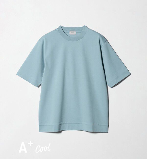 UNITED ARROWS green label relaxing「A+ COOL スムース クルーネック カットソー -吸水速乾・抗菌-」|Tシャツ・カットソー|LT.BLUE