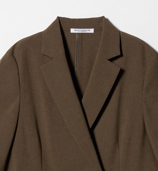 BEAUTY&YOUTH UNITED ARROWS「ハーフスリーブ ジャケット 吸水速乾 防シワ ウォッシャブル」|テーラードジャケット|