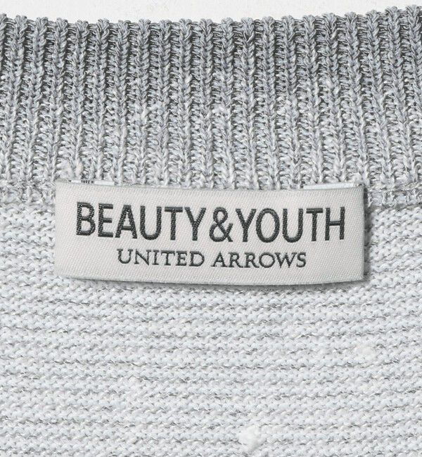 BEAUTY&YOUTH UNITED ARROWS「シアー オンブレ ボーダー クルーネック Tシャツ ウォッシャブル」|ニット・セーター|