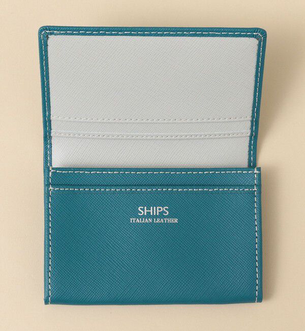 SHIPS「【WEB限定】SHIPS: 【SAFFIANO LEATHER】 2トーン カードケース （名刺入れ）」|その他|