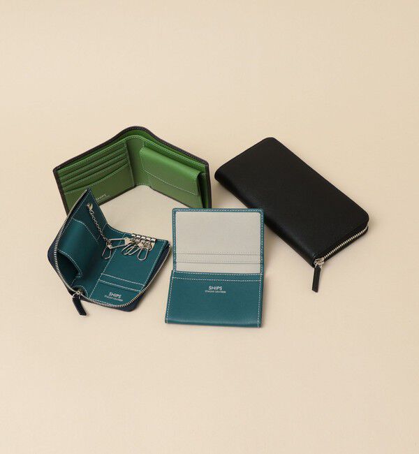 SHIPS「【WEB限定】SHIPS: 【SAFFIANO LEATHER】 2トーン カードケース （名刺入れ）」|その他|