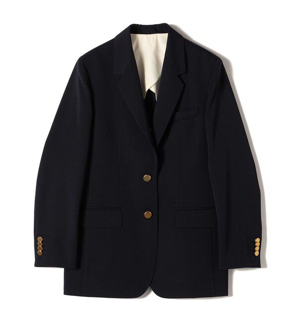 SHIPS for women「SHIPS Primary Navy Label:ネイビー テーラード ジャケット」|テーラードジャケット|ネイビー