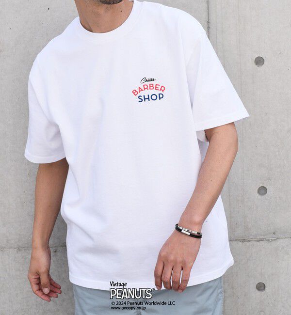 SHIPS any「SHIPS any: SNOOPY コラボ カルチャー グラフィック バック プリント Tシャツ◆」|Tシャツ・カットソー|