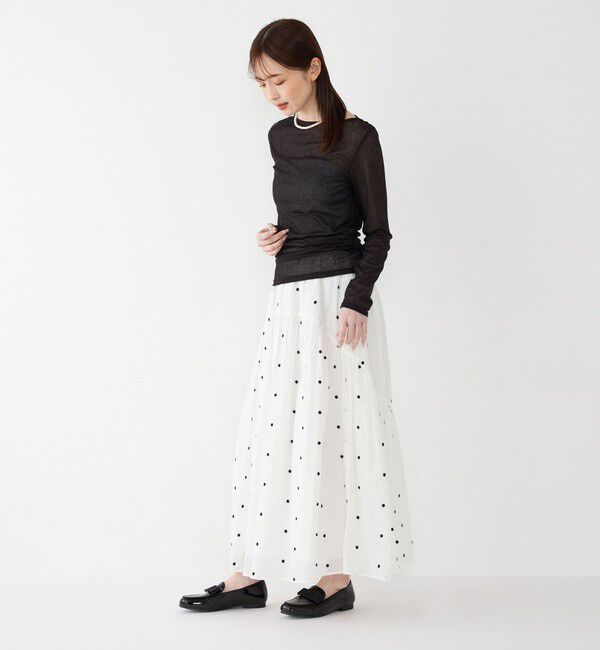 SHIPS Colors 「SHIPS Colors:〈洗濯機可能〉シアー テレコ ボートネック インナー」|Tシャツ・カットソー|