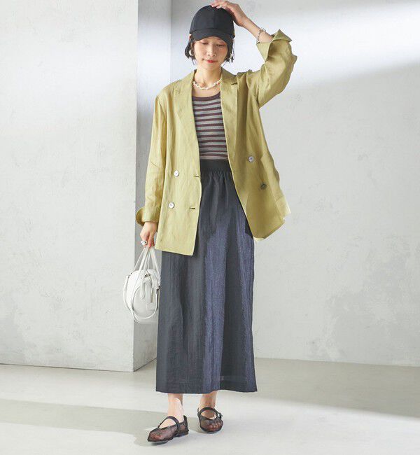 SHIPS for women「Revis.:〈UVカット/撥水〉リボン キャップ」|キャップ・キャスケット|