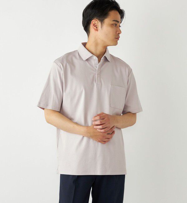 SHIPS Colors 「SHIPS Colors:〈接触冷感・抗菌防臭〉シルケット スムース ポロシャツ」|ポロシャツ|