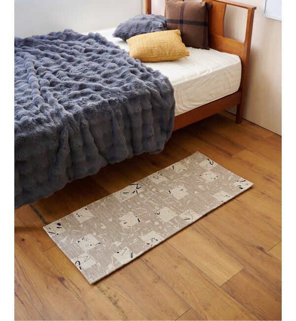 journal standard Furniture「LINEPATCH MAT 50&times;120　ラインパッチマット」|その他|ベージュ