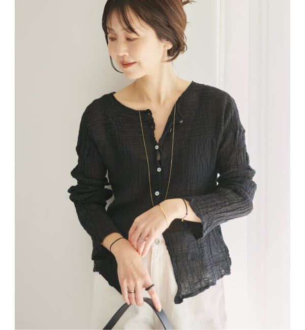 Plage「《追加》LES ATELIERS FRANCAIS DE CONFECTION 別注 OPEN BTN 2WAY ブラウス 2」|シャツ・ブラウス|