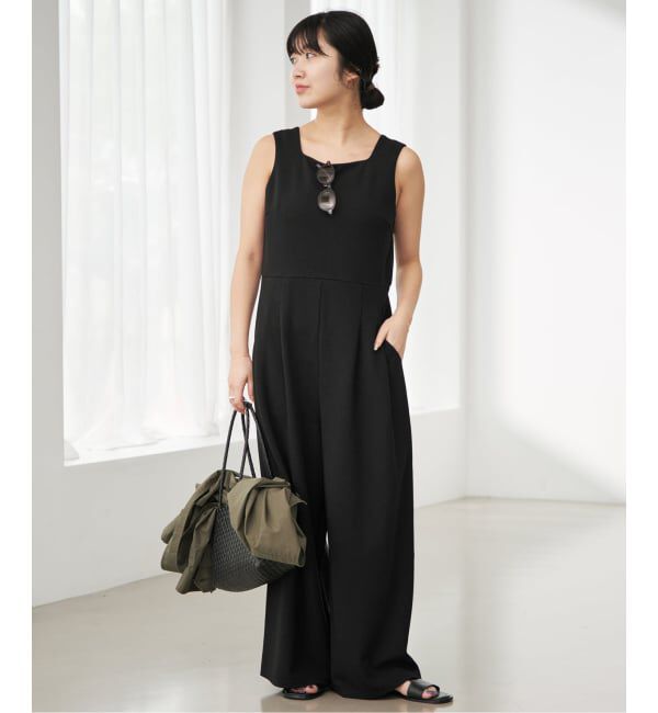 SLOBE IENA「《WEB限定サイズ有り/3サイズ展開》カットオールインワン」|オールインワン|