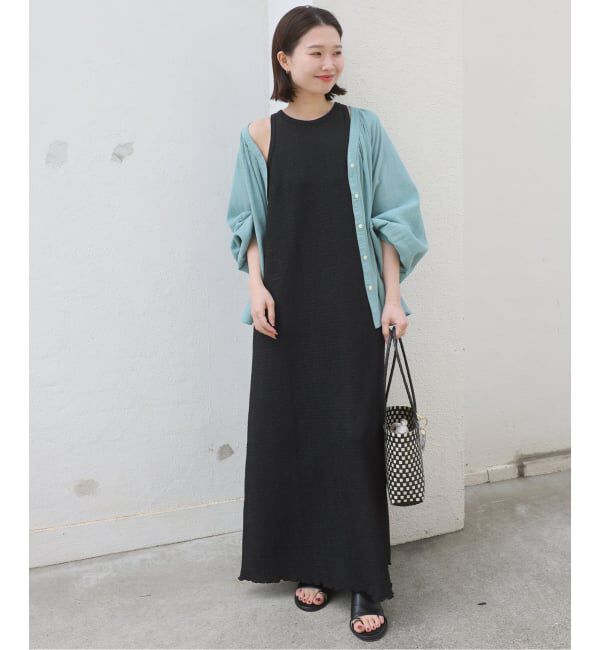 SLOBE IENA「《シリーズあり》シュリンクジャージーアメスリワンピース」|ワンピース|