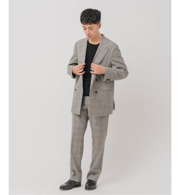 EDIFICE「COUTURE D&rsquo;ADAM (クチュール ド アダム) 別注 Officer's Trousers Glencheck」|スラックス|