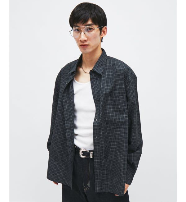 JOURNAL STANDARD「STILL AUTHENTIC / スティル オーセンティック ミニチェック シャツ」|シャツ・ブラウス|ブラック