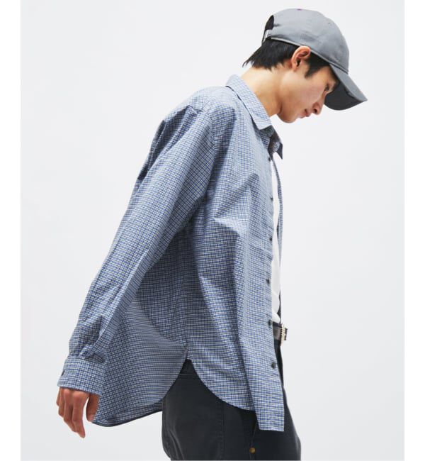 JOURNAL STANDARD「STILL AUTHENTIC / スティル オーセンティック ミニチェック シャツ」|シャツ・ブラウス|ネイビー B