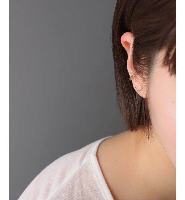 Spick and Span「《WEB限定》【SAMH by LILAS】イヤーカフロードライトガーネットSV(片耳)」|イヤーカフ|