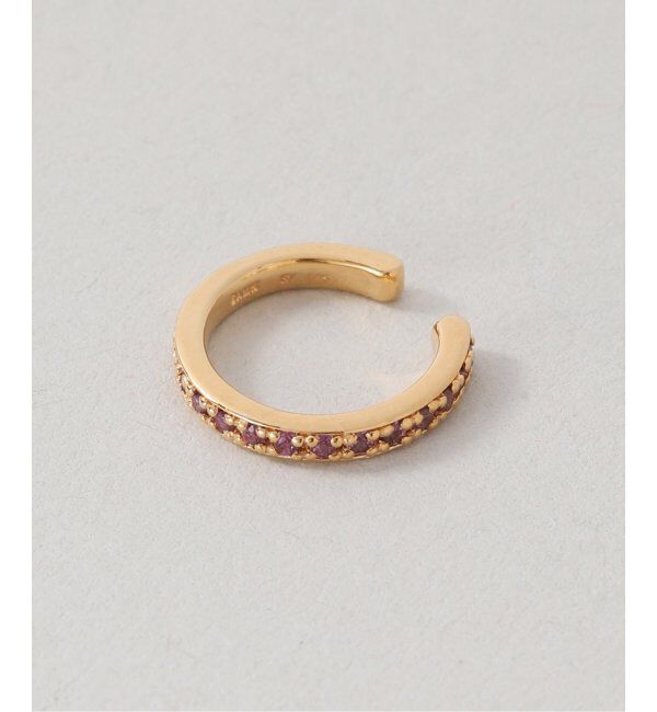 Spick and Span「《WEB限定》【SAMH by LILAS】イヤーカフロードライトガーネットSV(片耳)」|イヤーカフ|