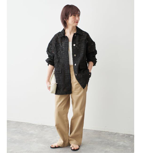 Spick and Span「《一部店舗+WEB限定》LAYAS/レイヤーズ レースシャツジャケット」|その他|