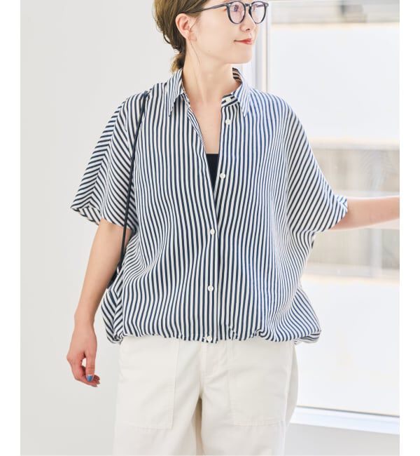 Spick and Span「《予約》エアリーストライプドルマンシャツ」|シャツ・ブラウス|