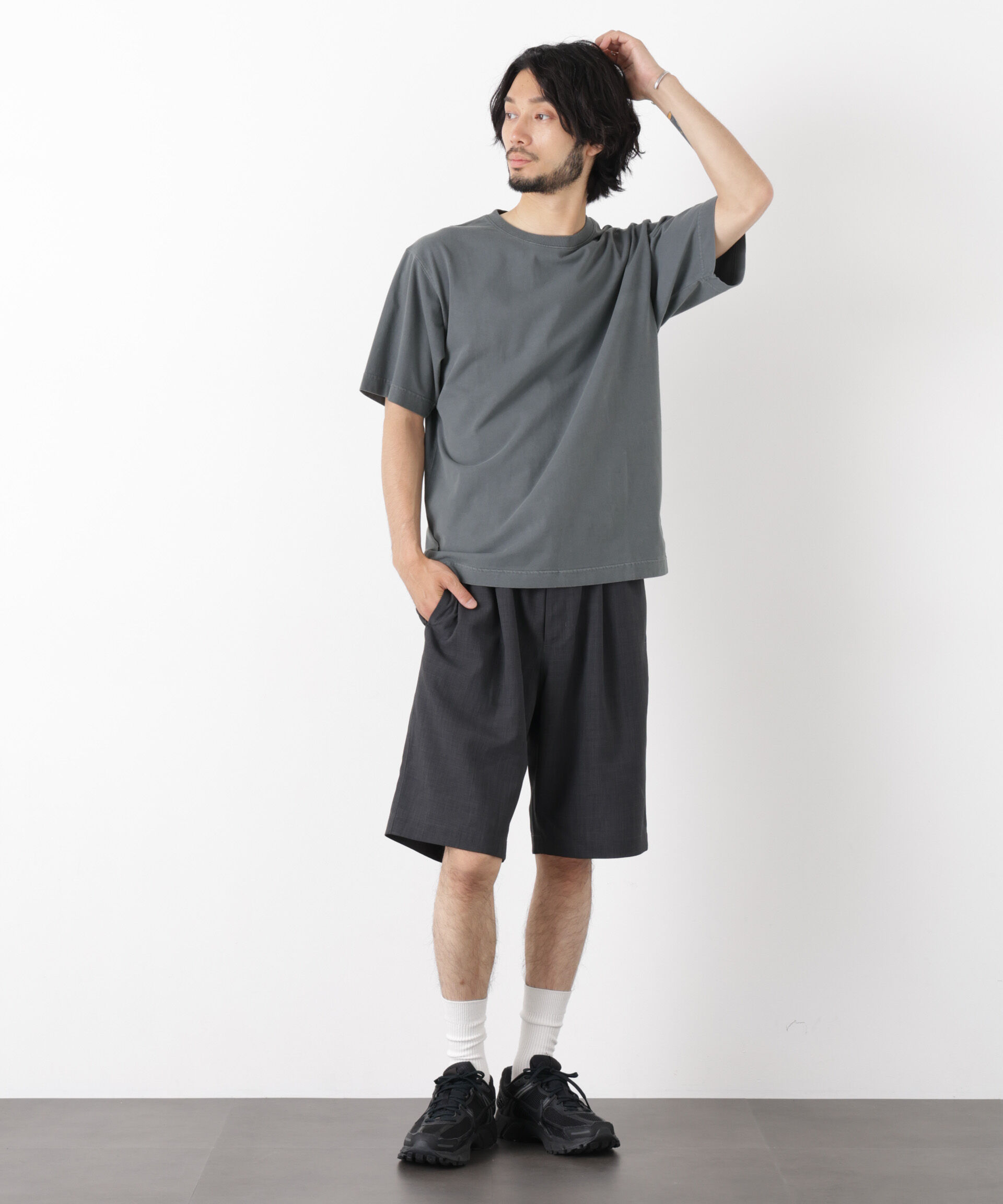 nano･universe「オーバーダイ フェードTシャツ 半袖」|Tシャツ・カットソー|