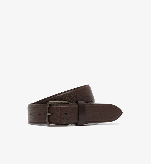 LACOSTE「ストレッチレザーベルト」|ベルト|ダークブラウン