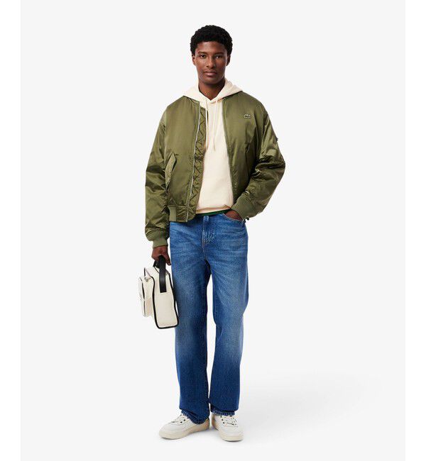 LACOSTE「ヘリテージテニスロゴスウェットフーディー」|パーカー|