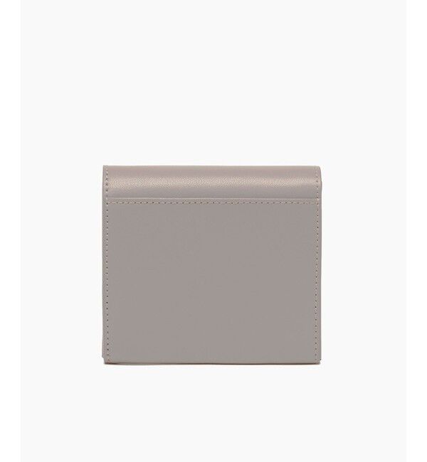 LACOSTE「シルバーブローチ2つ折りレザーミニウォレット」|財布|