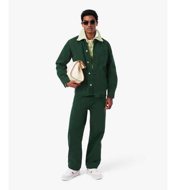 LACOSTE「5ポケットストレートカラーデニムパンツ」|デニム|