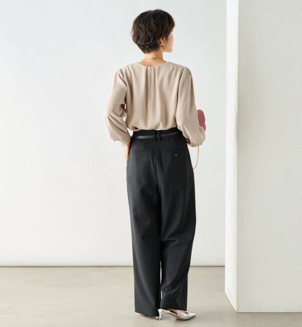 NOLLEY'S「《セットアップ対応》ウォッシャブルダブルクロスブラウス」|シャツ・ブラウス|