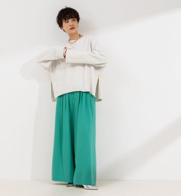 NOLLEY'S「◇【WEB限定サイズあり】《セットアップ対応》ウォッシャブルMannishワイドパンツ」|その他|