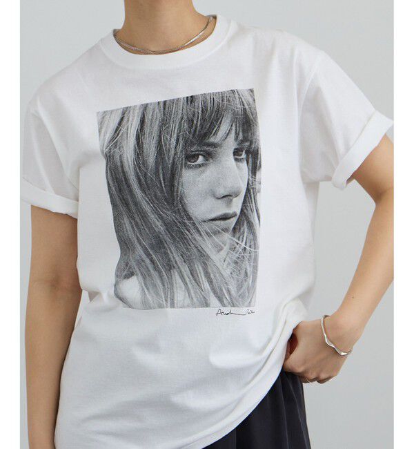 SALON adam et rope'「【COUTURE D'ADAM（クチュール ド アダム）】Jane / mono フォトT」|Tシャツ・カットソー|ホワイト(10)