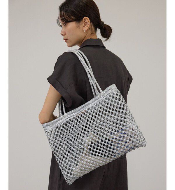 SALON adam et rope'「【Diminutivo（ディミヌティーボ）】合成パルマメッシュトートバッグM」|トートバッグ|