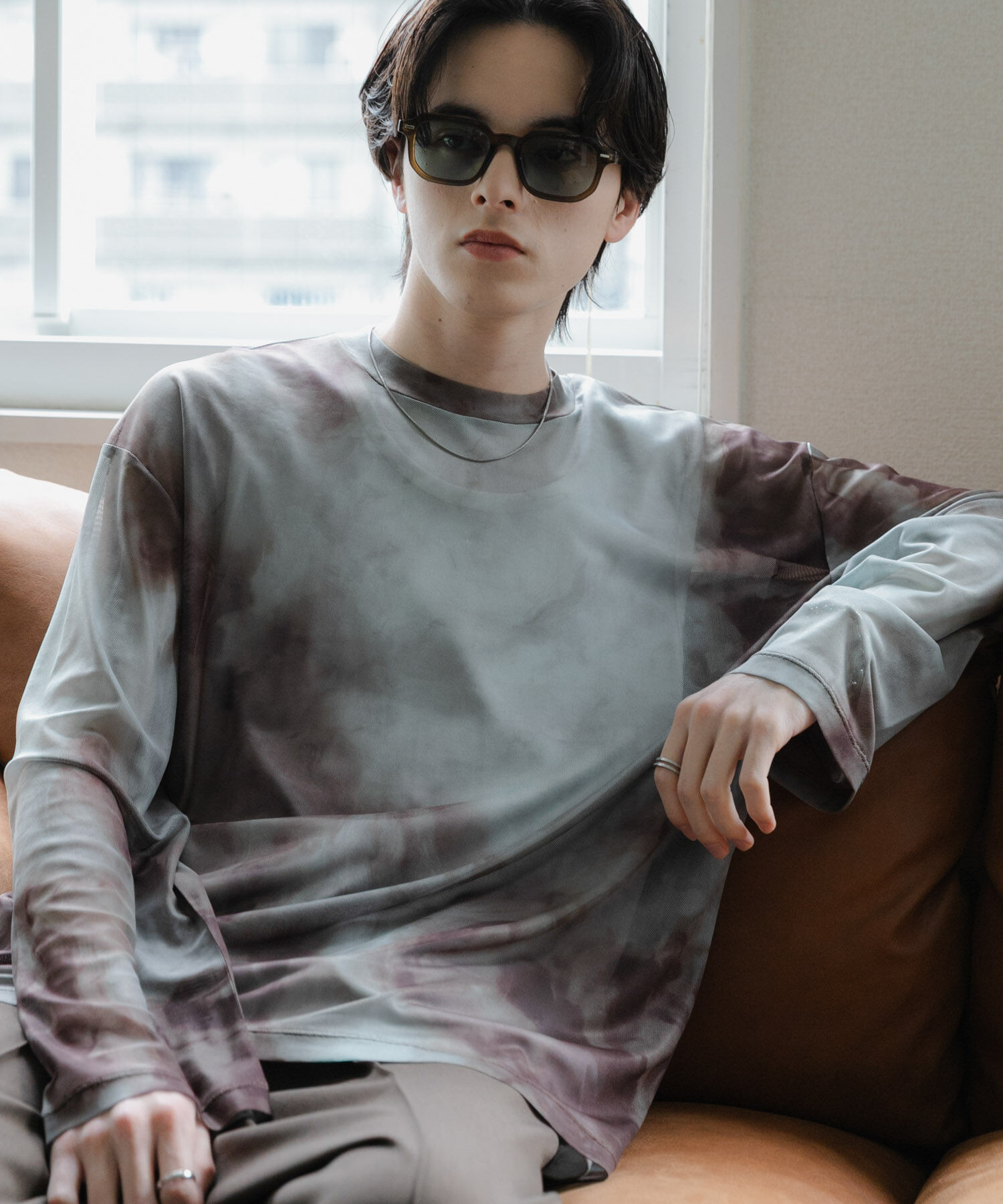 SENSE OF PLACE by URBAN RESEARCH「アソートシアーロングTシャツ」|その他|ブルー