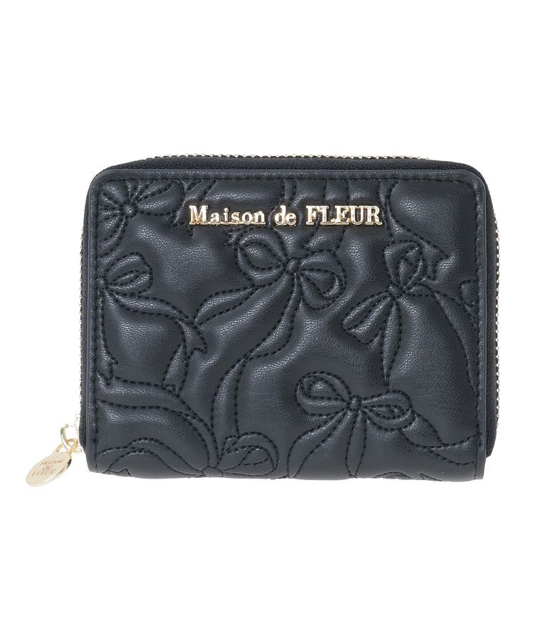 Maison de FLEUR「リボンキルティングフラグメントケース」|財布|
