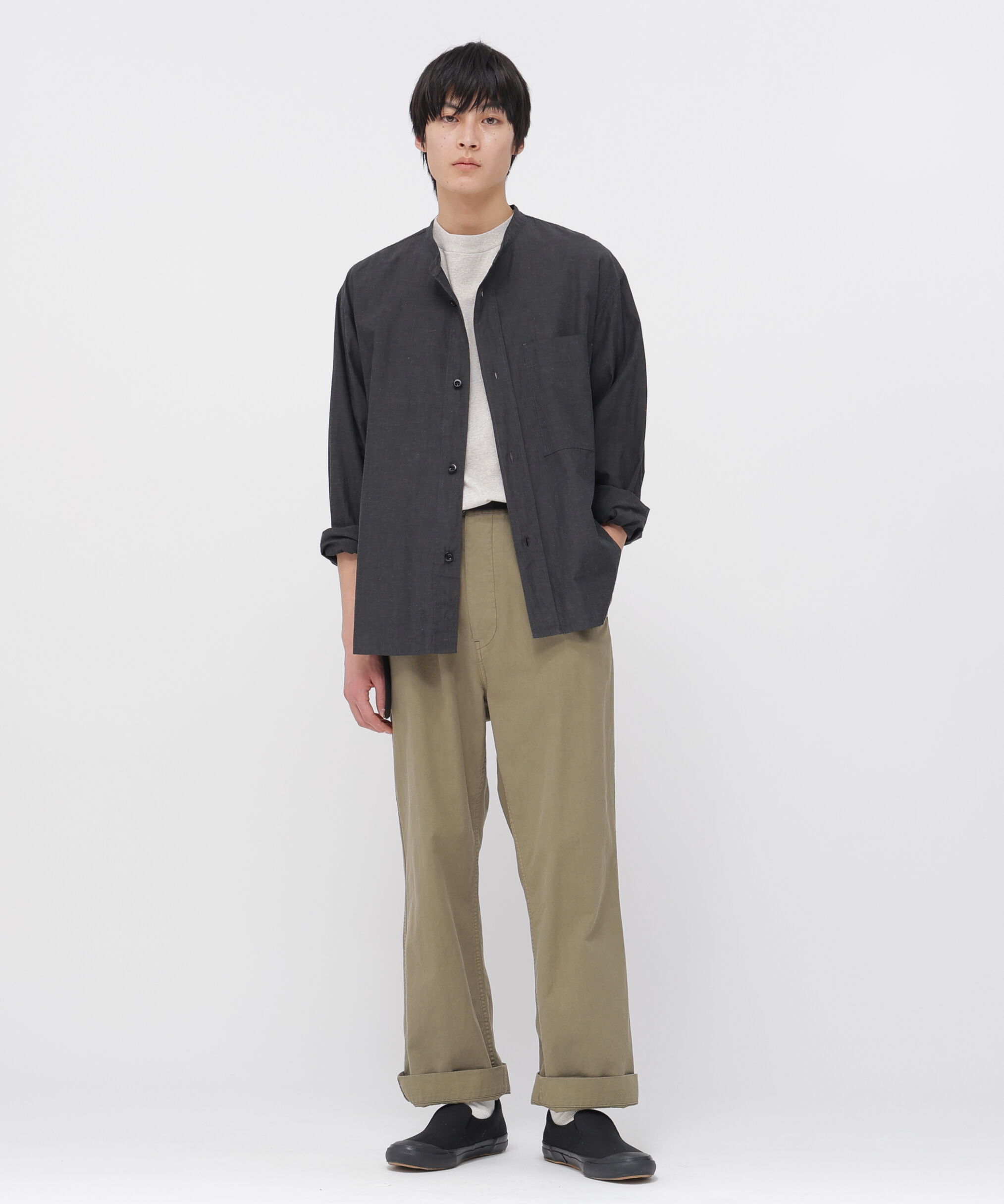 MHL.「WASHED DRY COTTON LINEN SHIRT」|シャツ・ブラウス|