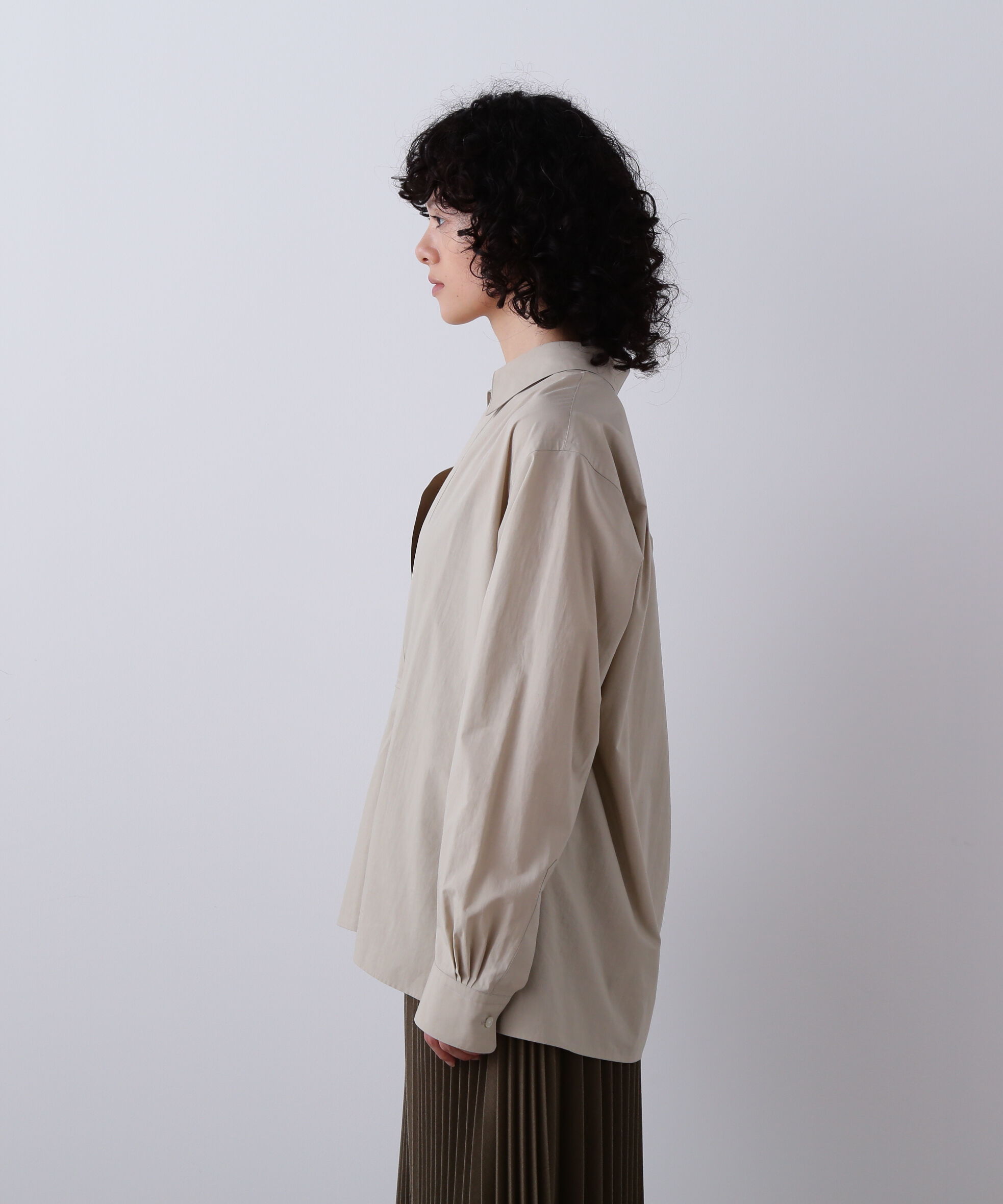 YLEVE 「YLEVE / COTTON SILK TYPEWRITER SKIPPER SHIRT」|シャツ・ブラウス|