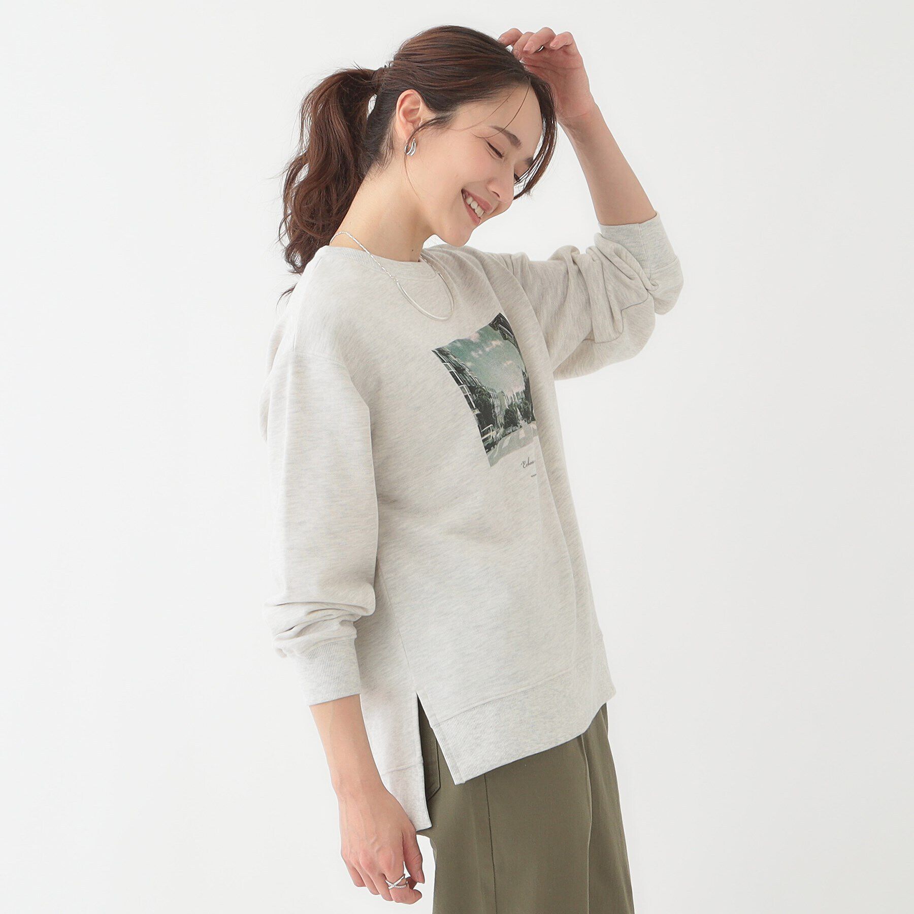 SHOO･LA･RUE「【洗える/S-LL】選べる3柄 グラフィックスウェット」|Tシャツ・カットソー|