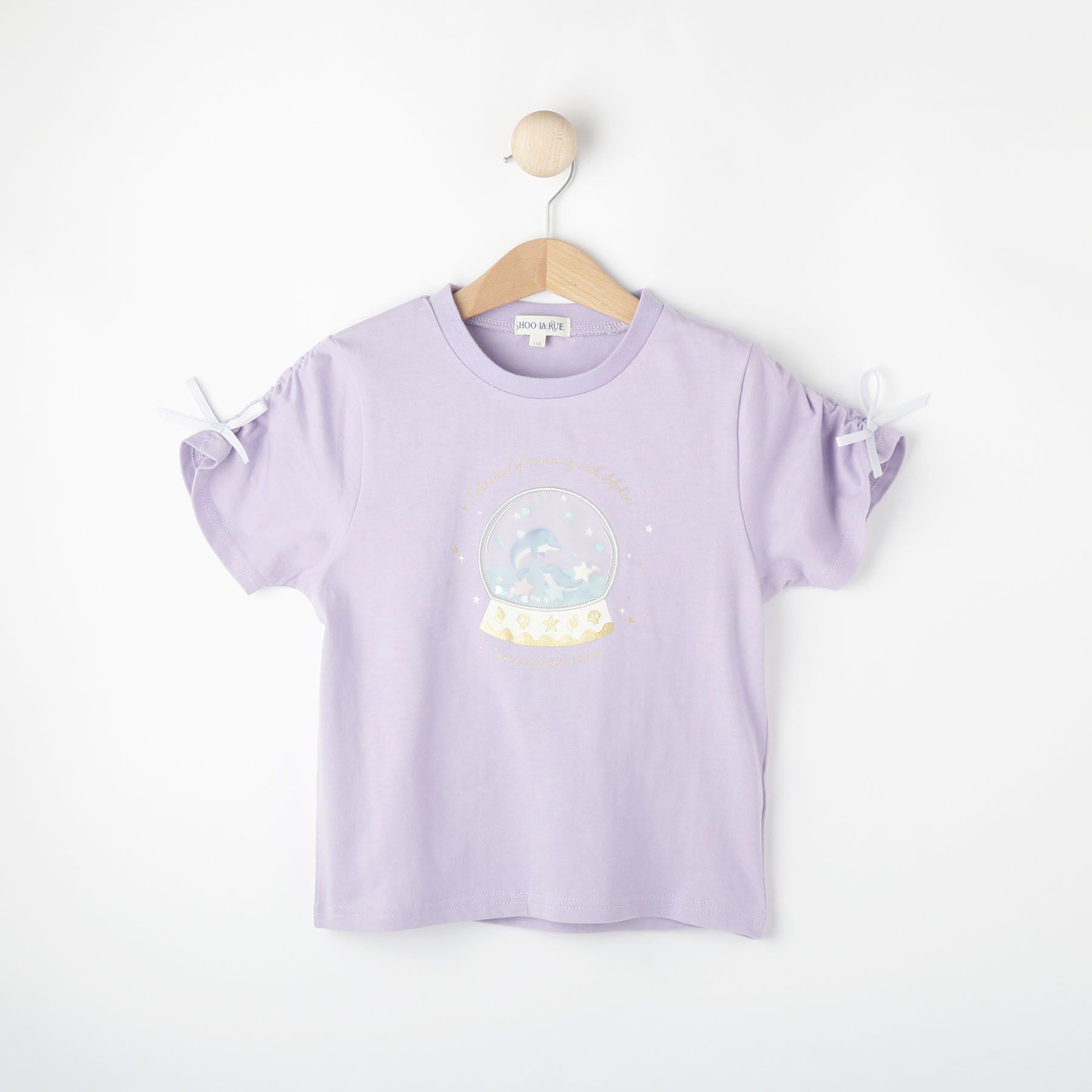 SHOO･LA･RUE「【100-150cm】スノードームオーガンジーTシャツ」|Tシャツ・カットソー|