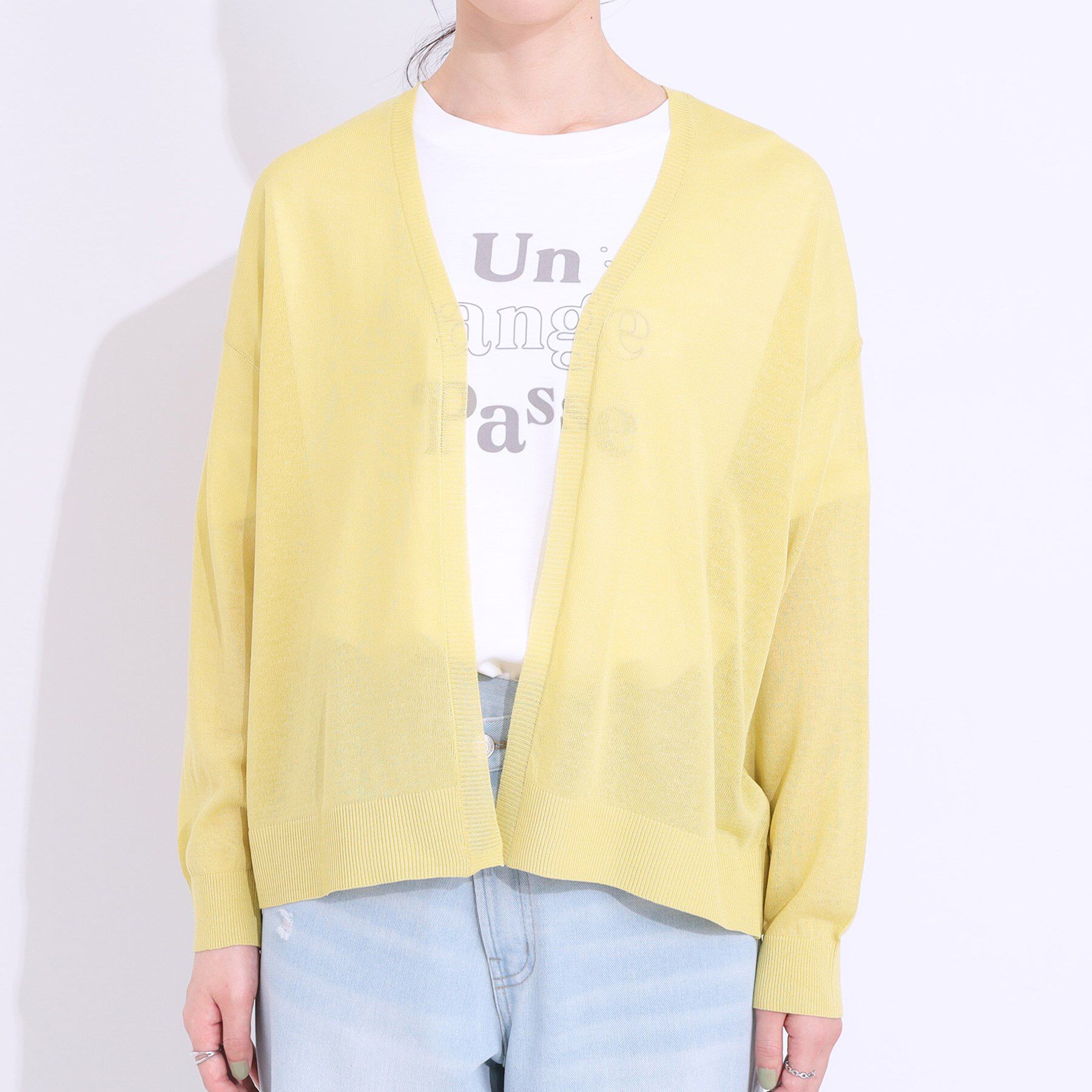 SHOO･LA･RUE「【洗える/S-LL】ナチュラル感が上品 サッと羽織れるカーディガン」|カーディガン|