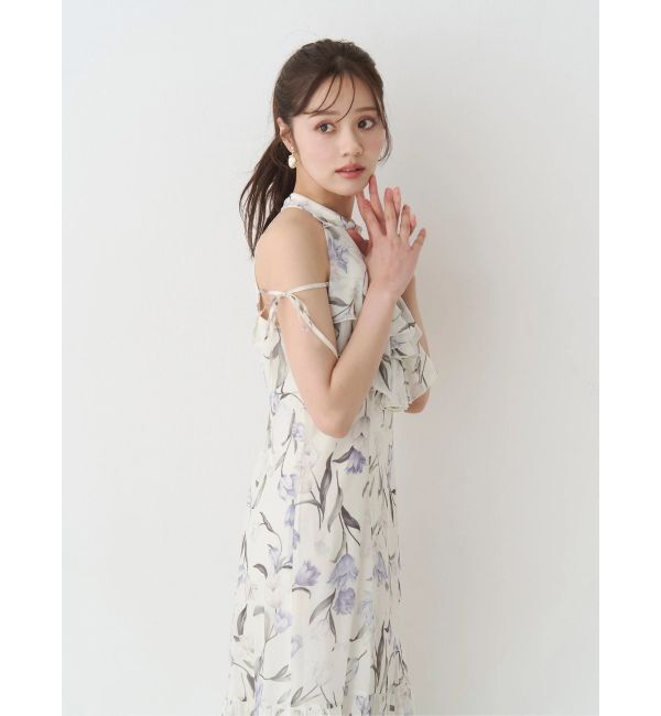 MERCURYDUO「花柄アメスリラッフルワンピース」|ワンピース|