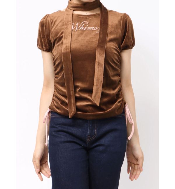jouetie「ベロアチョーカートップス」|Tシャツ・カットソー|