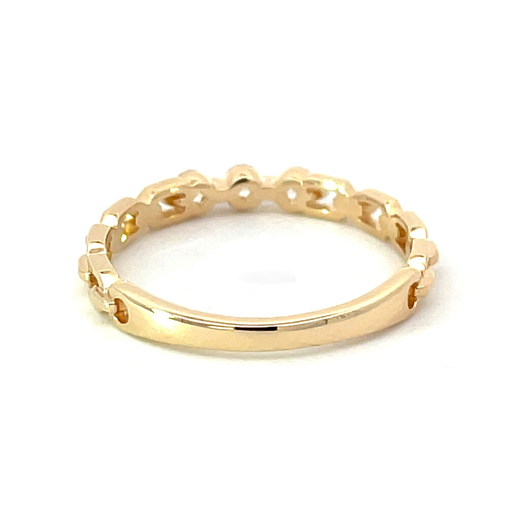 STAR JEWELRY「WHITE SAPPHIRE CHAIN RING」|リング|
