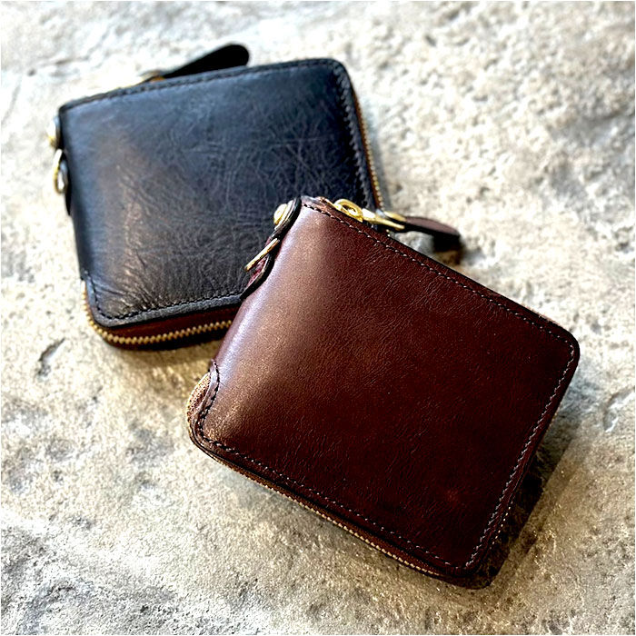 BACKYARD FAMILY「本革 二つ折り財布 メンズ 通販 日本製 ラウンドファスナー 財布 さいふ お札入れ 小銭入れ」|財布|