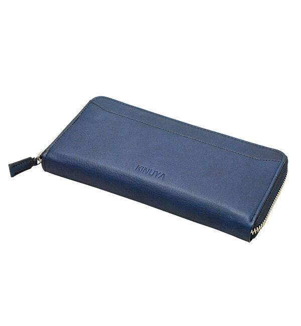 Kinuya Indigo「AWA-AI 　ラウンド長財布」|財布|