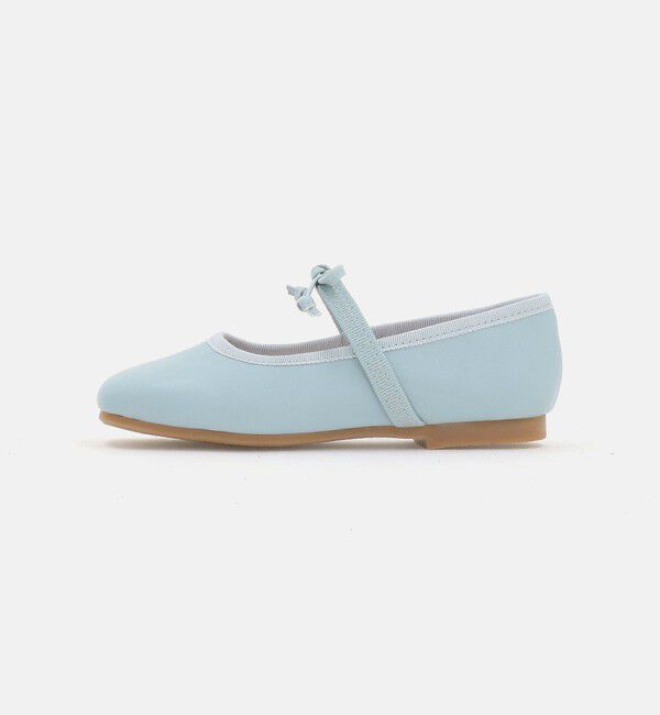 UNITED ARROWS green label relaxing「スクエアリボン フラットシューズ / キッズ  17cm-23cm」|バレエシューズ|